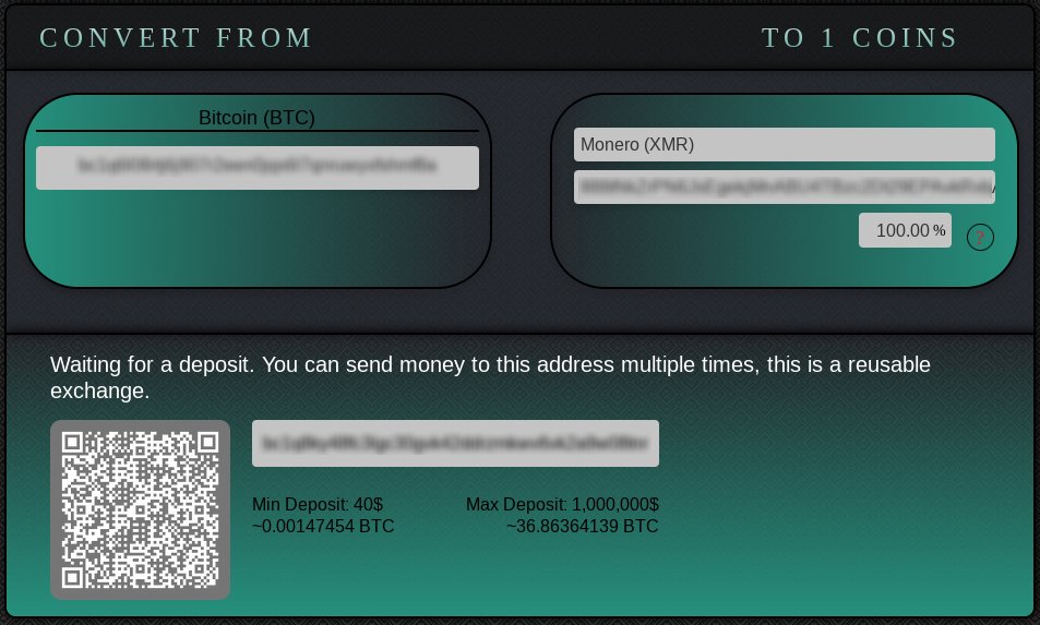 Infinity payment screen